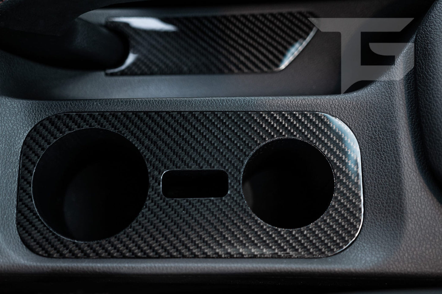 Carbon Fiber Cup Holder mit Keyslot (passend für Hyundai i30 N)