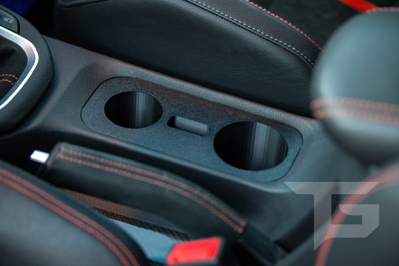 Carbon Fiber Cup Holder mit Keyslot (passend für Hyundai i30 N)